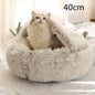 Pet Bed Winter Plush Warm House Soft Long Plush Bed