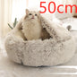 Pet Bed Winter Plush Warm House Soft Long Plush Bed