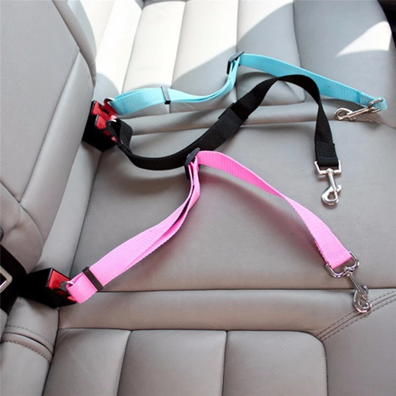 Adjustable Pet Car Seat Belt Harness Lead Clip Safety Pet Collar