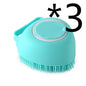 Silicone Pet Bath Massage Brush Pet Bathroom Cleaning Tool