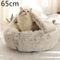 Pet Bed Winter Plush Warm House Soft Long Plush Bed