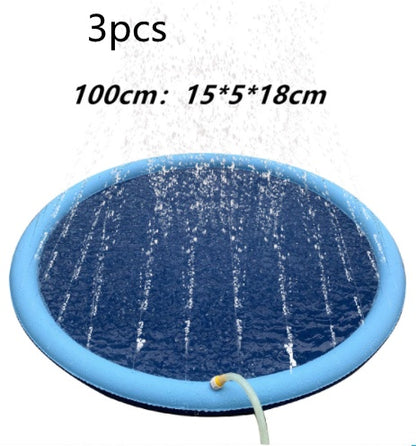 Non Slip Splash Pad Pet Pool Summer Outdoor Water Toys