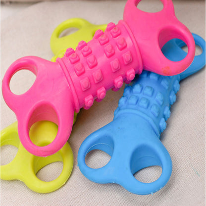 Silicone Bone Sharp Chewing Toy for Pet