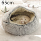 Pet Bed Winter Plush Warm House Soft Long Plush Bed