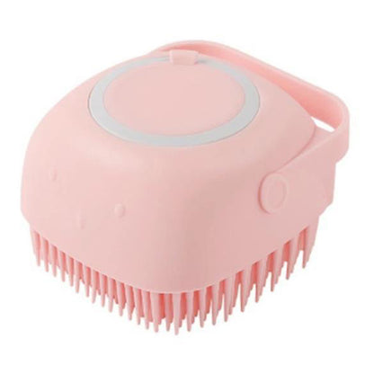 Silicone Pet Bath Massage Brush Pet Bathroom Cleaning Tool