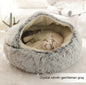 Pet Bed Winter Plush Warm House Soft Long Plush Bed