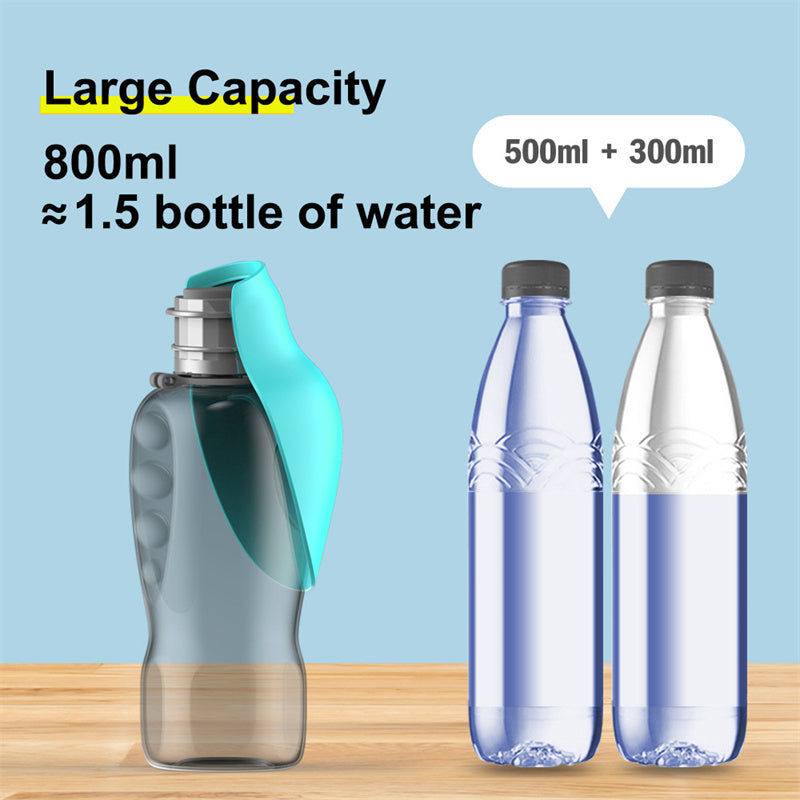 Portable Pet Water Bottle High Capacity Pet Outdoor Walking Supplies Pet Products