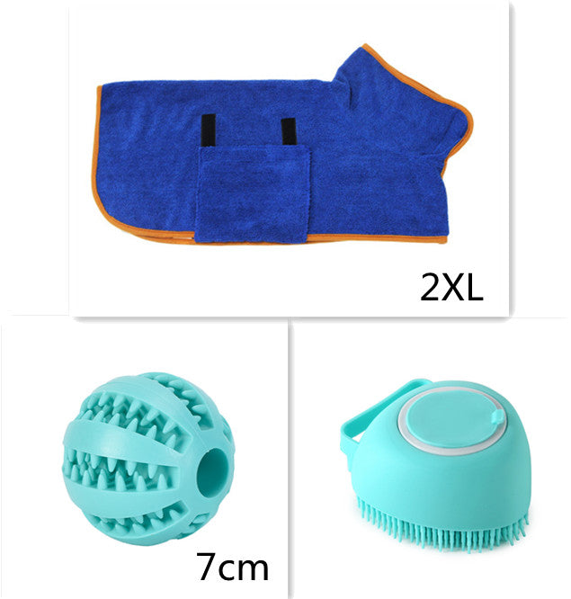 Silicone Pet Bath Massage Brush Pet Bathroom Cleaning Tool