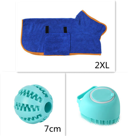 Silicone Pet Bath Massage Brush Pet Bathroom Cleaning Tool