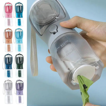 Portable Multi-functional Pet Water Cups Drinking Food and Garbage Bag