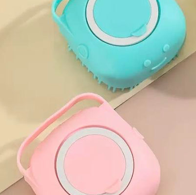 Silicone Pet Bath Massage Brush Pet Bathroom Cleaning Tool