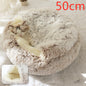 Pet Bed Winter Plush Warm House Soft Long Plush Bed