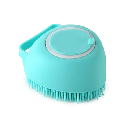Silicone Pet Bath Massage Brush Pet Bathroom Cleaning Tool