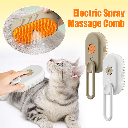 Pet Steam Brush Electric Spray Hair Brushes For Pet Grooming and Hair Removal