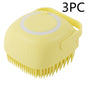 Silicone Pet Bath Massage Brush Pet Bathroom Cleaning Tool