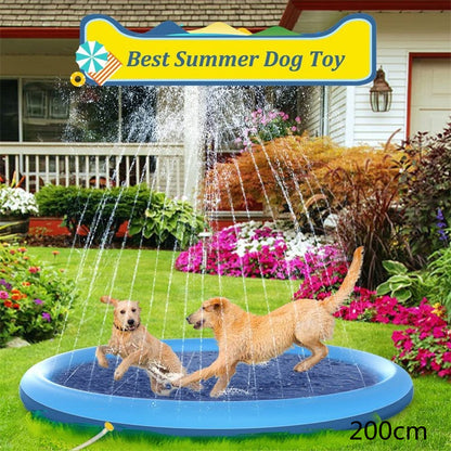 Non Slip Splash Pad Pet Pool Summer Outdoor Water Toys