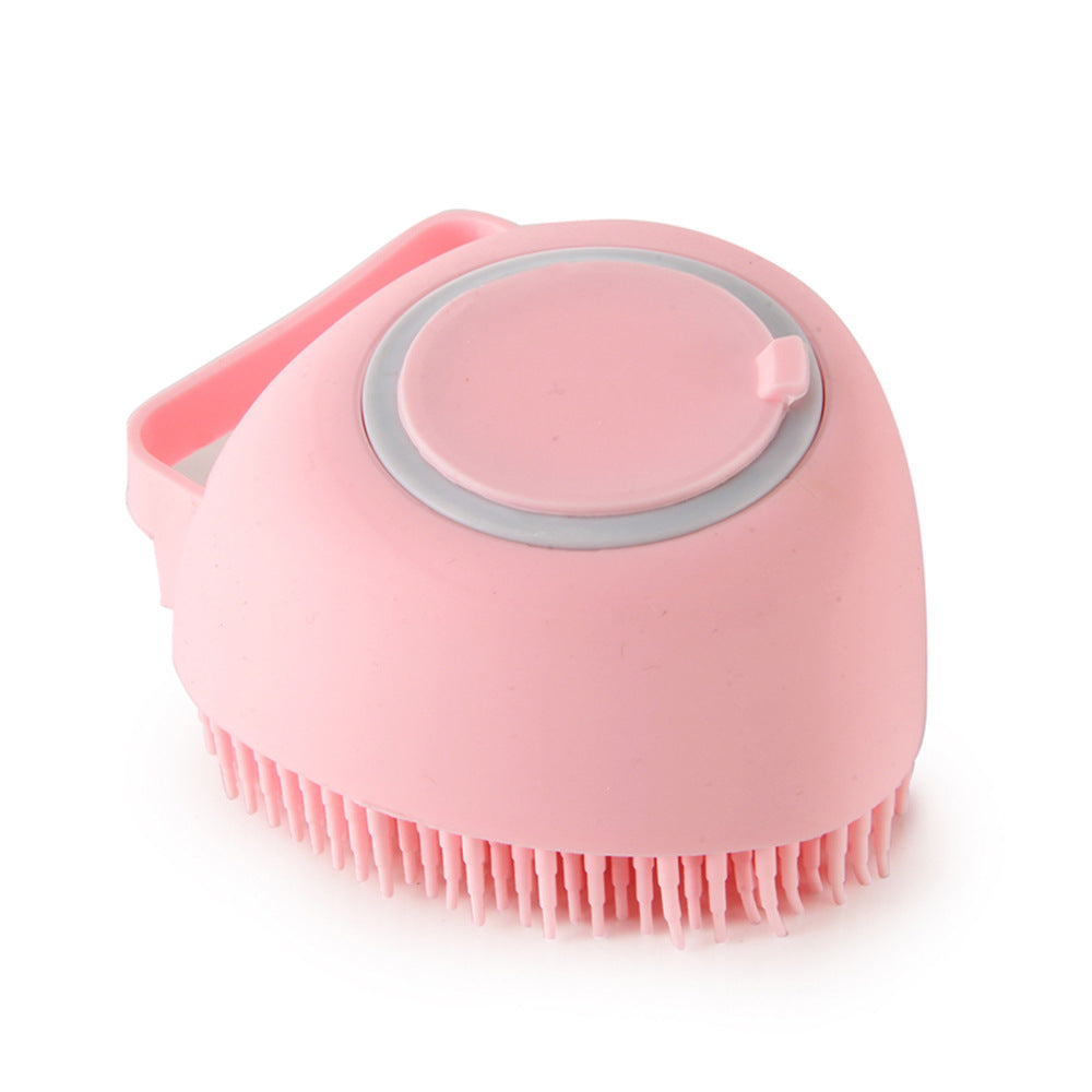 Silicone Pet Bath Massage Brush Pet Bathroom Cleaning Tool