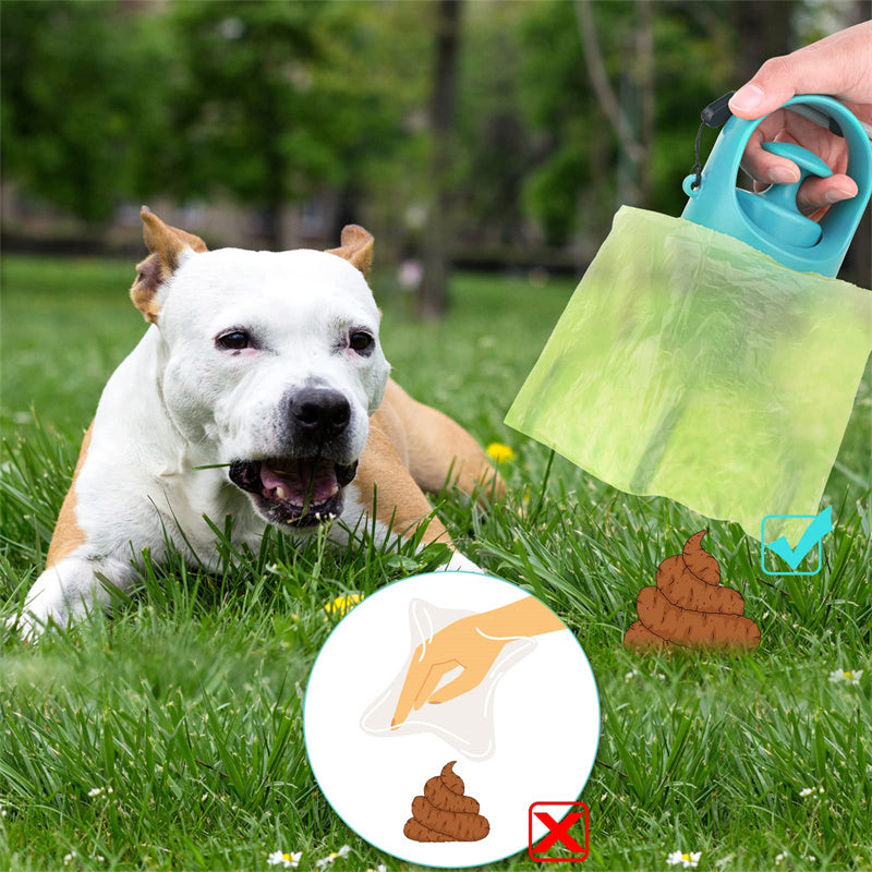 Portable Lightweight Pooper Scooper With Built in Poop Bag Dispenser For Pet Toilet Picker