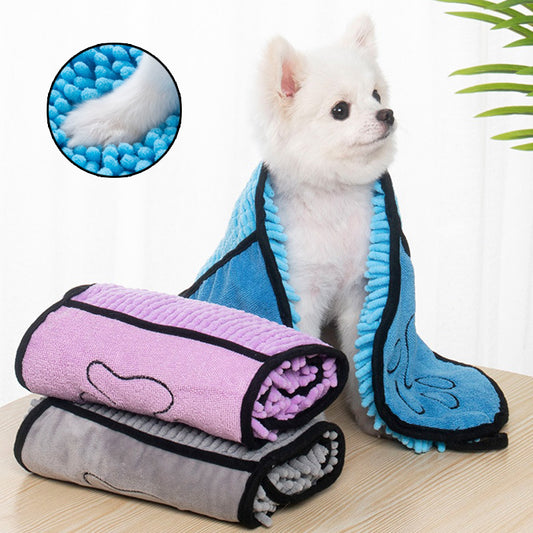 Quick-Drying Pets Towels Super Absorbent Microfiber Pet Bathrobe