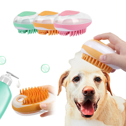 Pet Bath Brush Massage Comb Shower Hair Grooming